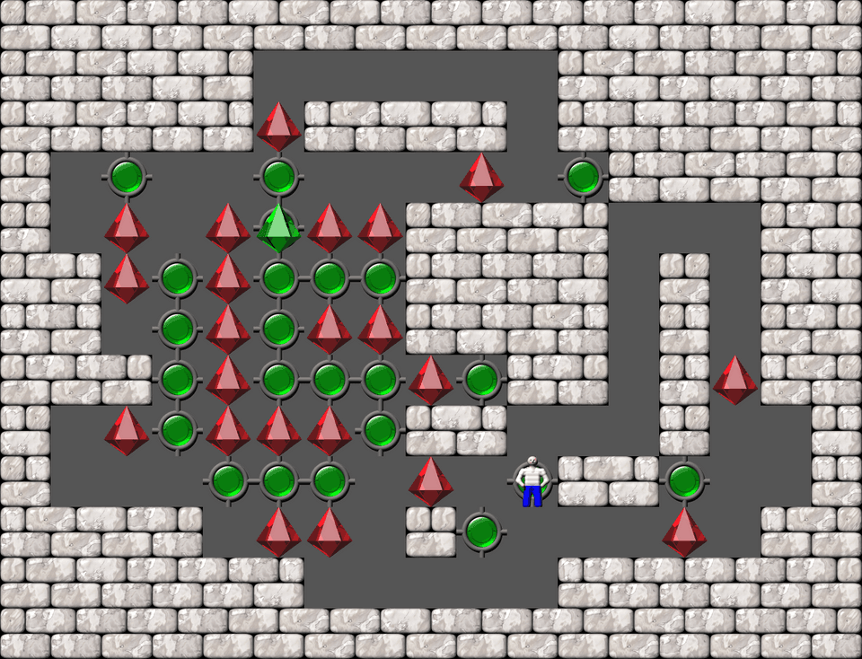 Сокобан More Bugs collections уровень 584